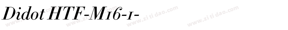 Didot HTF-M16-1字体转换